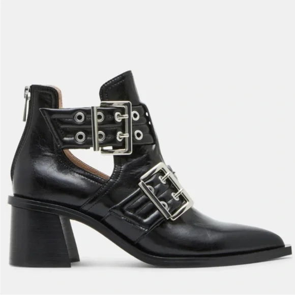 Steve Madden “Grazia” Black Moto Booties - Picture 2 of 2